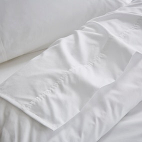 Dorma Crisp & Fresh 400 Thread Count Egyptian Cotton Percale Flat Sheet Dorma Crisp & Fresh 400 Thread Count Egyptian Cotton Percale Flat Sheet