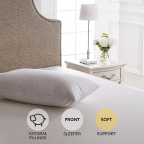 Dorma Luxurious White Goose Down Front Sleeper Pillow Dorma Luxurious White Goose Down Front Sleeper Pillow