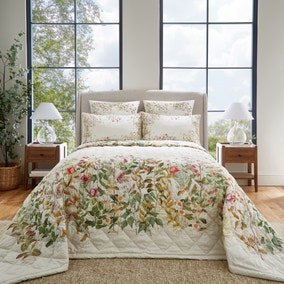 Dorma Rambling Rose Cream Cotton Bedspread Dorma Rambling Rose Cream Cotton Bedspread