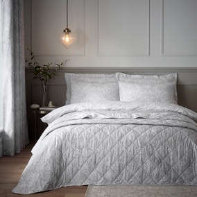 Emelie Grey Quilted Bedspread Emelie Grey Quilted Bedspread