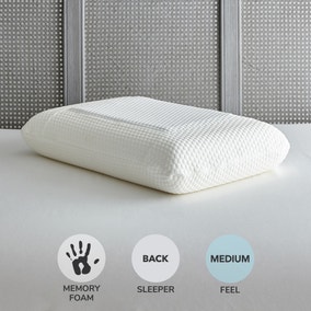Gel Fusion Memory Foam Back Sleeper Pillow