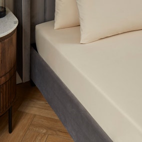 Hotel 200 Thread Count 100% Peached Cotton Fitted Sheet Hotel 200 Thread Count 100% Peached Cotton Fitted Sheet