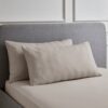 Hotel 230 Thread Count 100% Cotton Sateen Stripe Large Standard Pillowcase Pair Hotel 230 Thread Count 100% Cotton Sateen Stripe Large Standard Pillowcase Pair