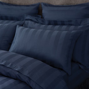 Hotel Stripe 230 Thread Count 100% Cotton Standard Pillowcase Pair Hotel Stripe 230 Thread Count 100% Cotton Standard Pillowcase Pair