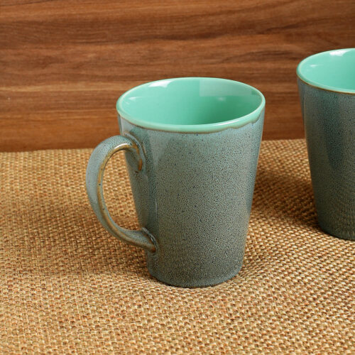 'Blues Of Sky' Studio Pottery Glazed Coffee Mug In Ceramic (320 ML, Microwave Safe) 'Blues Of Sky' Studio Pottery Glazed Coffee Mug In Ceramic (320 ML, Microwave Safe)