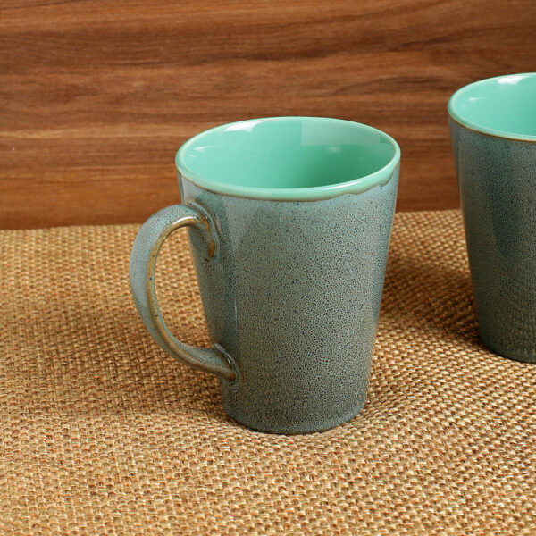 'Blues Of Sky' Studio Pottery Glazed Coffee Mug In Ceramic (320 ML, Microwave Safe) 'Blues Of Sky' Studio Pottery Glazed Coffee Mug In Ceramic (320 ML, Microwave Safe)