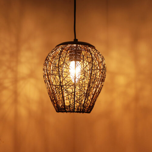 'Glamorous Mesh' Pendant Lamp In Iron (20.3 cm, Matte Finish) 'Glamorous Mesh' Pendant Lamp In Iron (20.3 cm, Matte Finish)