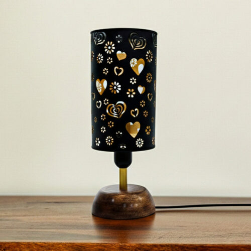 Love Whisper’ Metal Decorative Table Lamp (32 cm, Without Bulb, Hand-Etched) Love Whisper’ Metal Decorative Table Lamp (32 cm, Without Bulb, Hand-Etched)