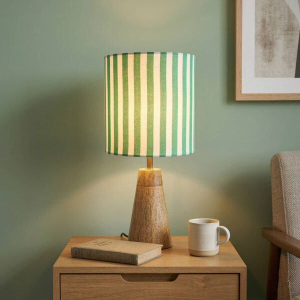 'Nature Essence' Decorative Table Lamp In Mango Wood (42.4 Cm, Without Bulb, Handcrafted)