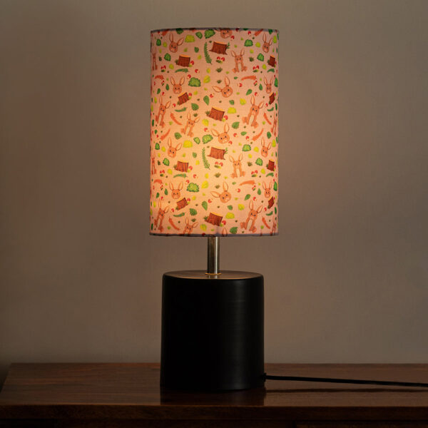 'Rabbit & Grove' Decorative Table Lamp In Metal (44.5 Cm, Without Bulb, Handcrafted)